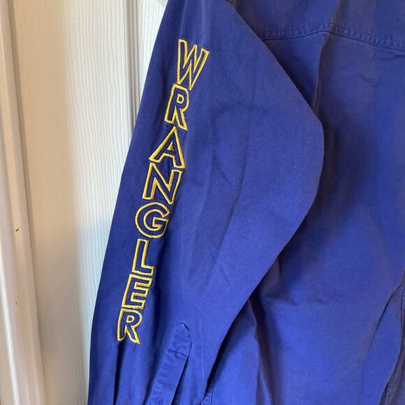 Wrangler Western Shirts Men’s Size Medium Button Up Embroidered Spell Out - Picture 7 of 11